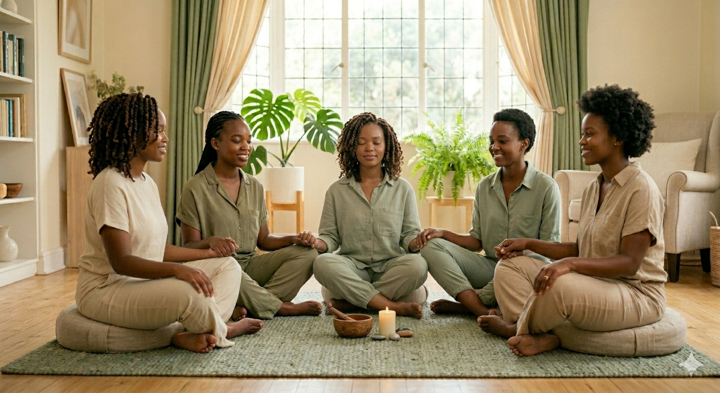 Serene mindfulness retreat setting