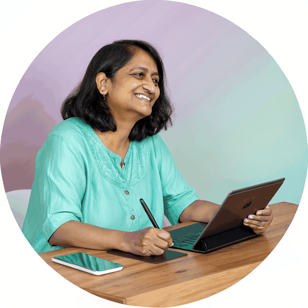 Aesthetic educational materials and digital tablet for reproductive health courses
